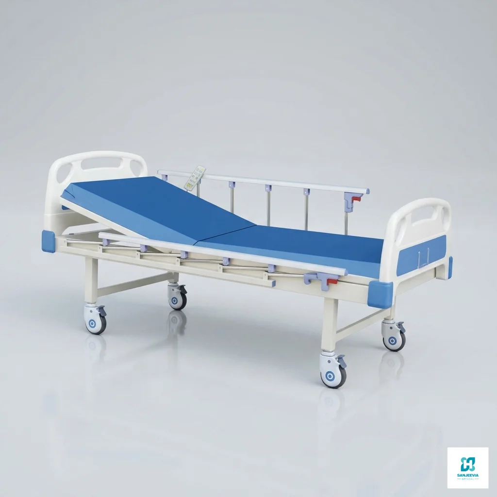 Electric Hospital Bed Rental, 1 Function Electric Hospital Bed with adjustable backrest for patient recovery, elderly care, and home healthcare support