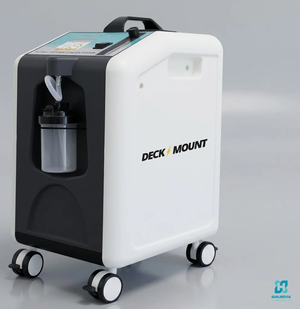 5L Oxygen Concentrator, Deck Mount 5L oxygen concentrator for home oxygen therapy and respiratory support