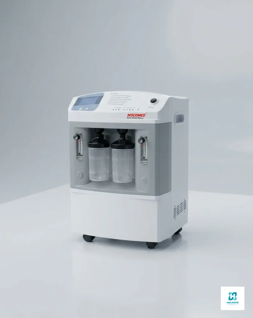 Medical-grade 10L oxygen concentrator for long-term oxygen therapy and respiratory care