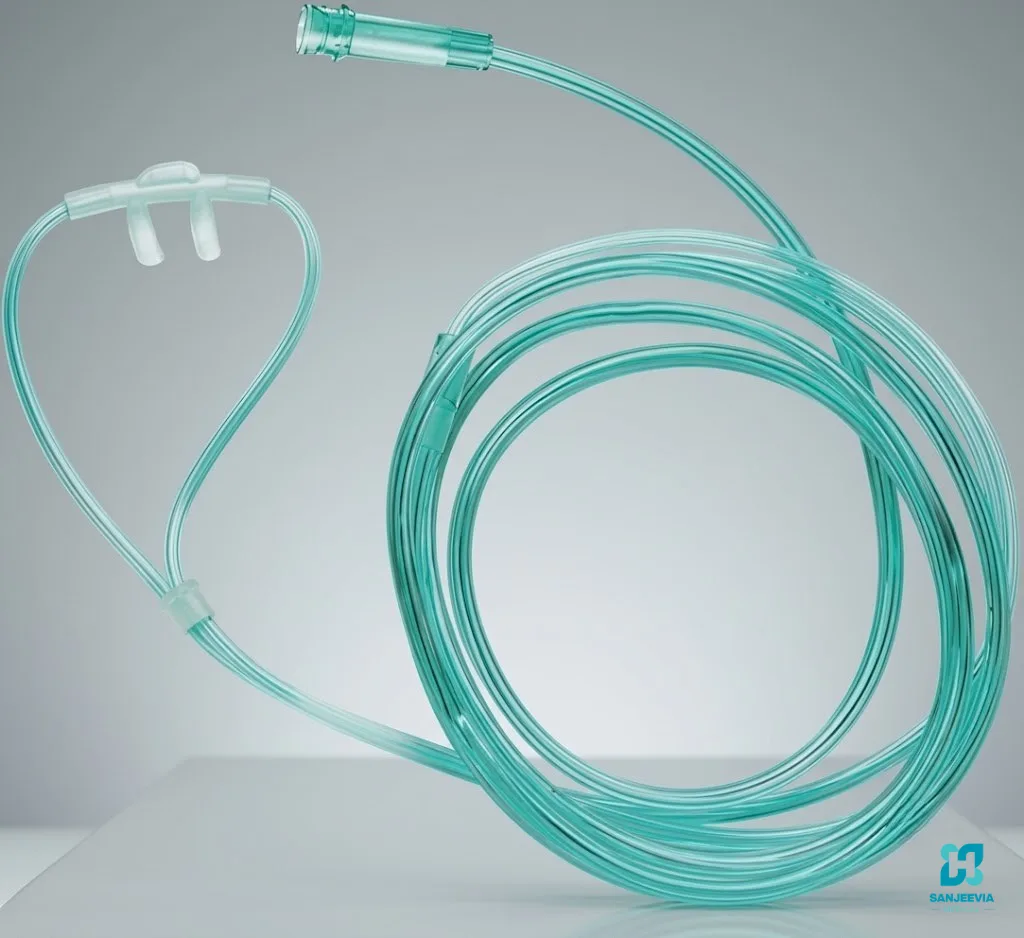 Medical oxygen cannula tubing for home oxygen therapy and continuous oxygen delivery