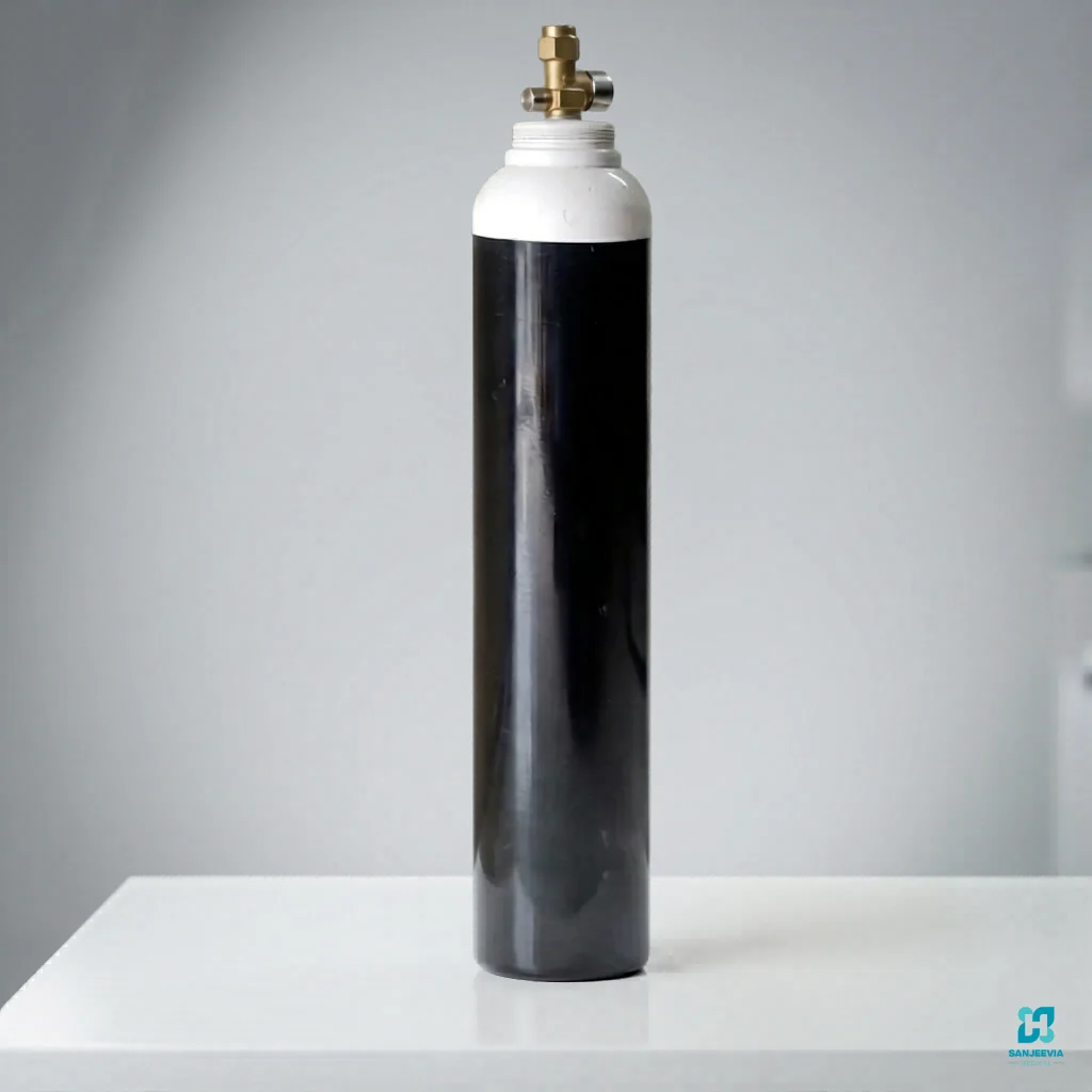 Large 47L medical oxygen cylinder for home oxygen therapy and hospital use