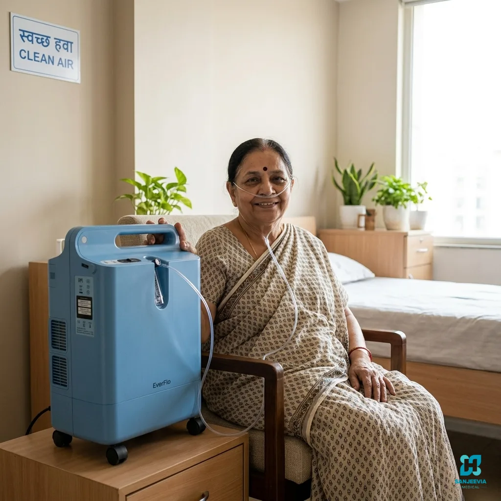 Home Oxygen Concentrator for Senior Patient – Quiet Oxygen Support | Sanjeevia