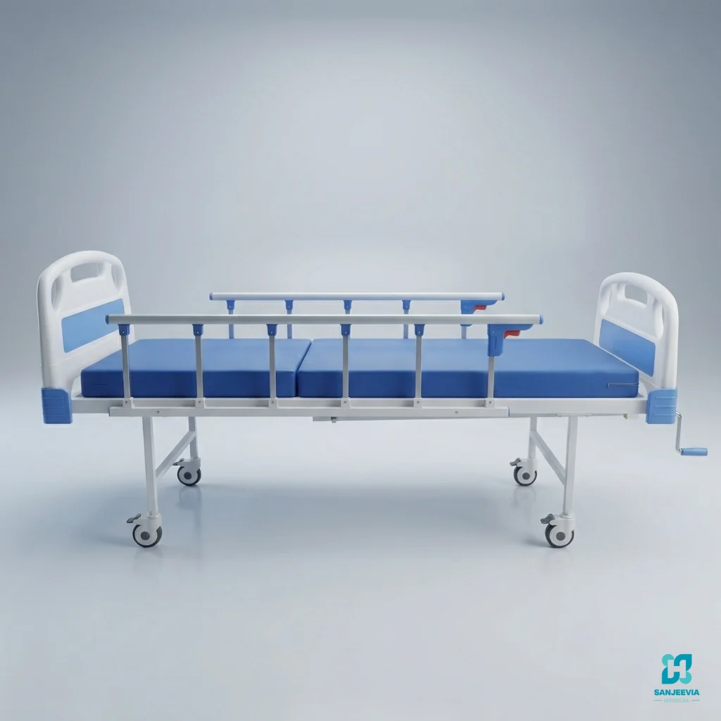 Recliner Bed with Side Rails Rental Delhi NCR Recliner Bed with Side Rails for patient care, home recovery, and elderly support available in Delhi NCR