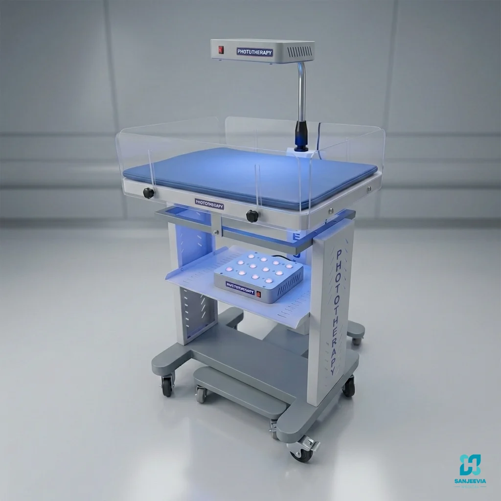 Hospital-grade phototherapy machine for home care and light therapy