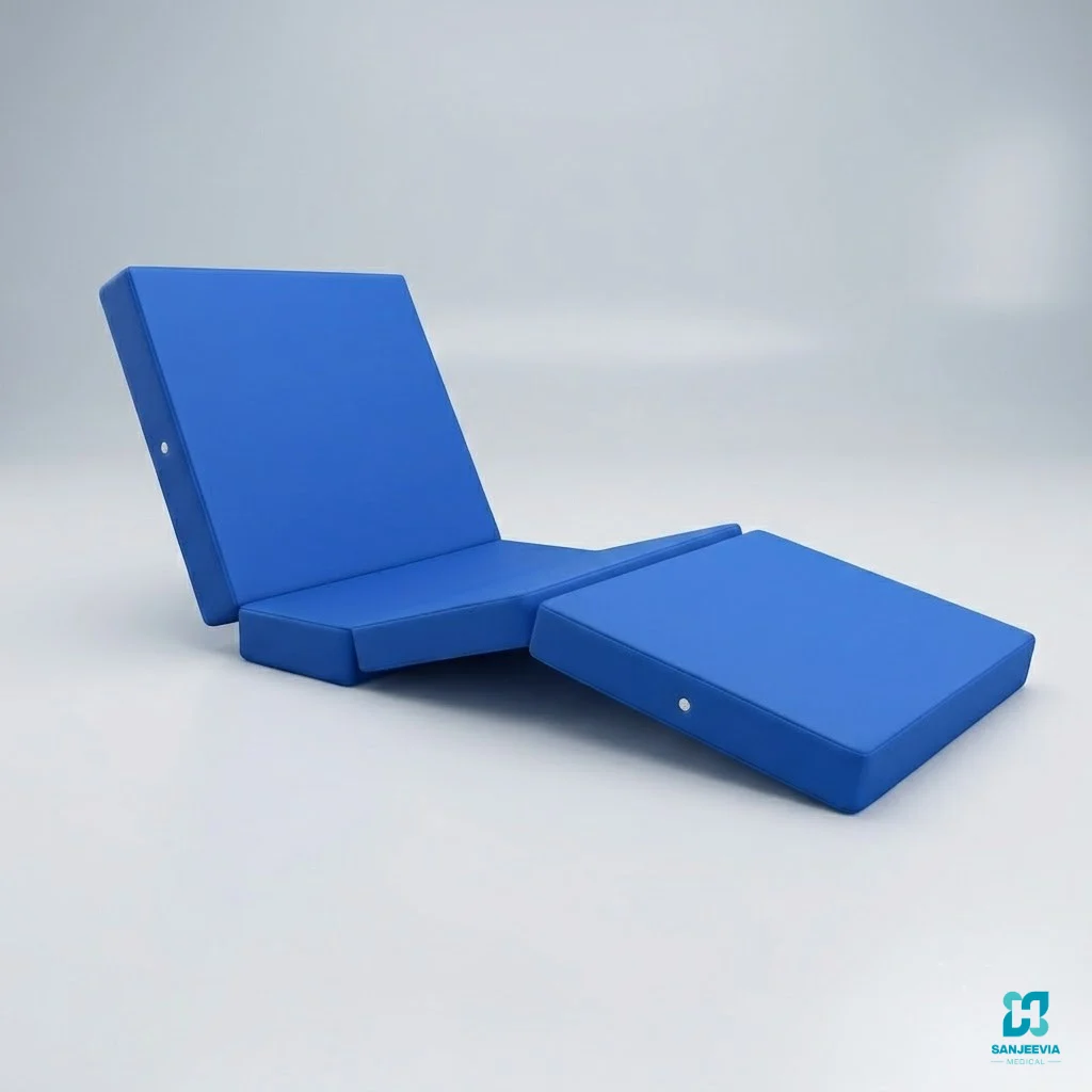 ICU Bed Mattress, Four section ICU bed mattress with waterproof cover for electric hospital beds and patient care