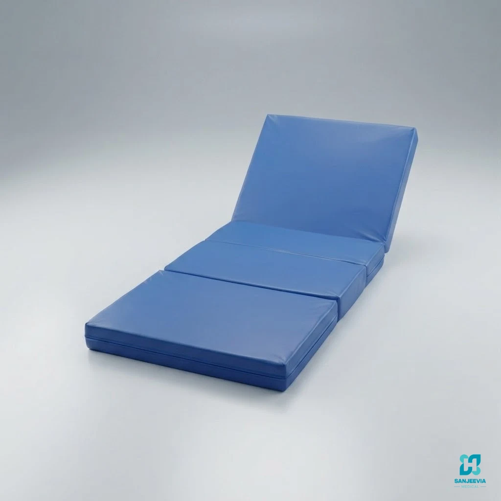 Four section medical mattress designed for ICU beds and hospital patient care