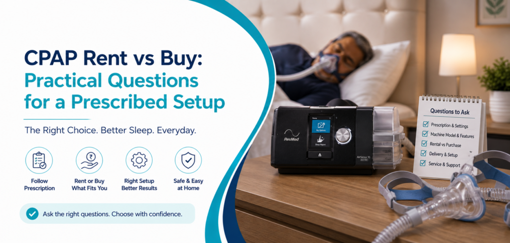 cpap rent vs buy practical questions for: practical home-care equipment and rental guidance for families in Delhi NCR.