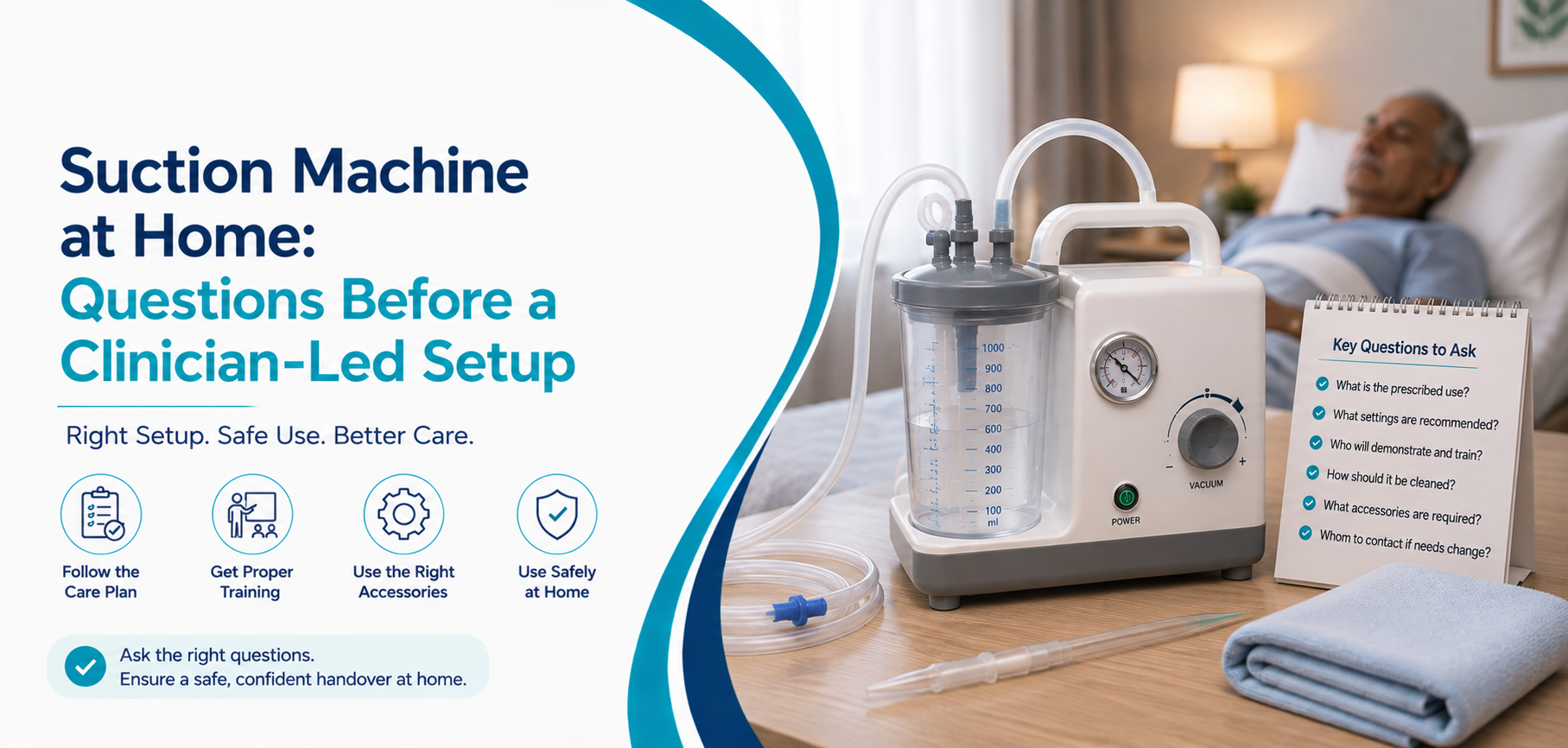 Suction Machine at Home: Questions Before Purchasing Practical Home-Care Equipment and Rental Guidance for Families in Delhi NCR.