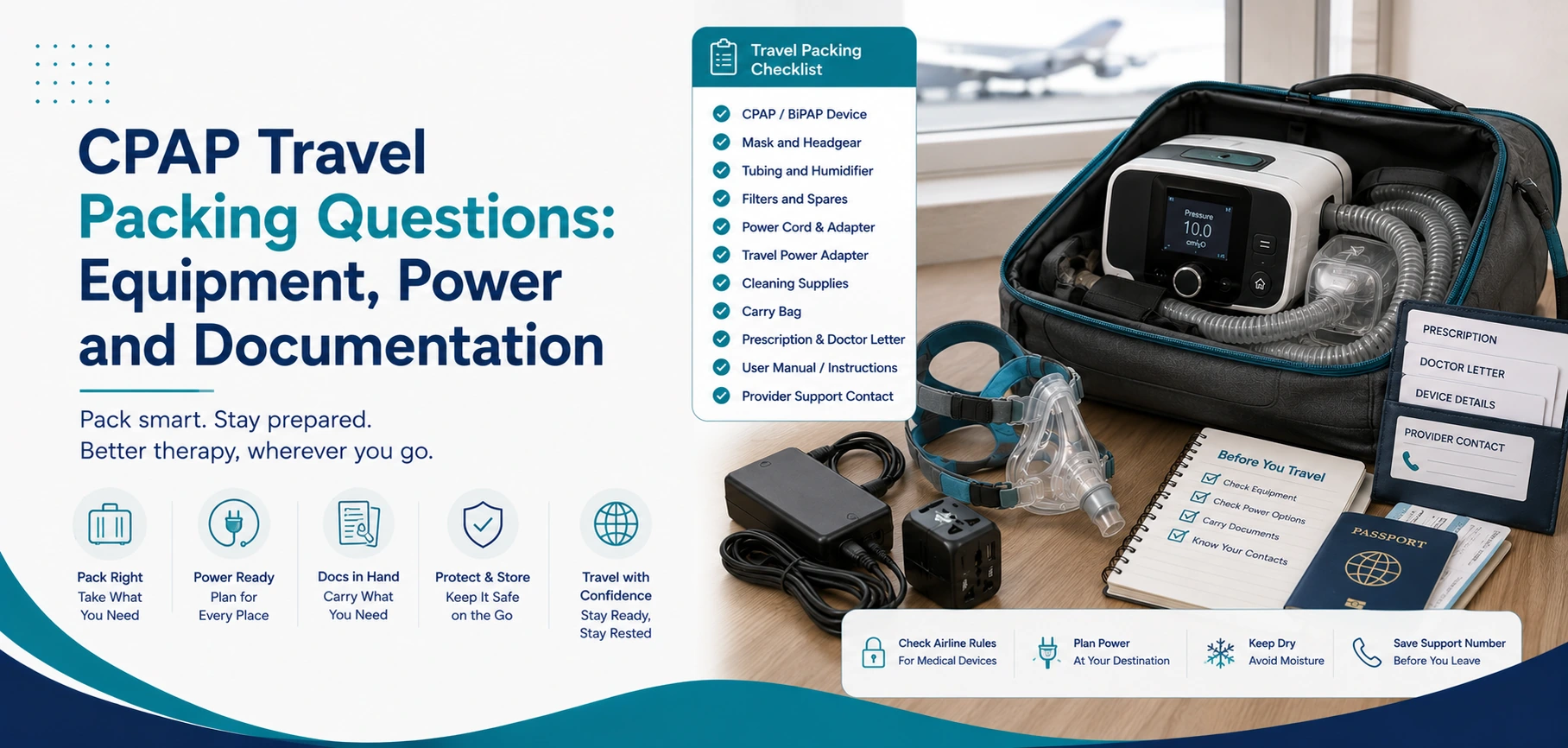 A clear family guide to cpap travel packing questions, with practical handover questions and equipment information only.