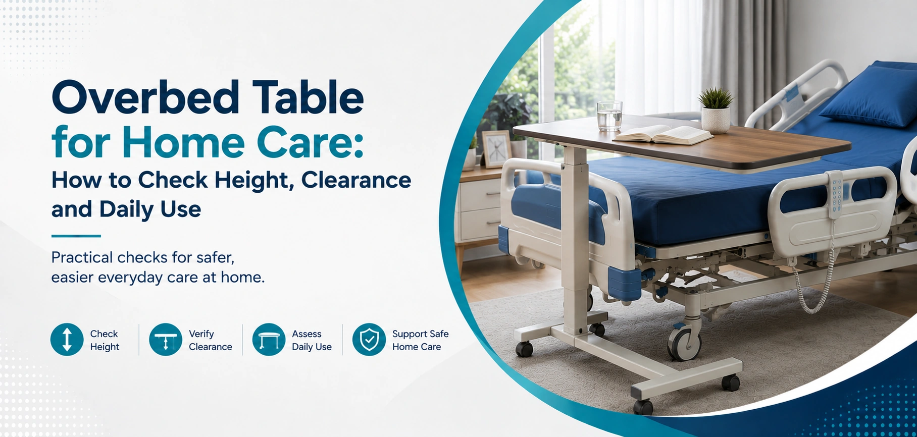 overbed table for home care how to: practical home-care equipment and rental guidance for families in Delhi NCR.