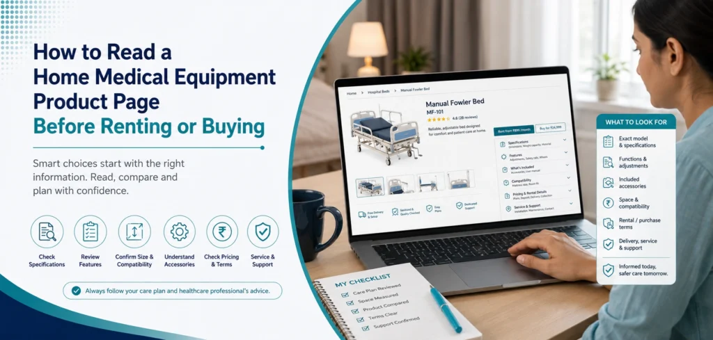 how to read a home medical equipment: practical home-care equipment and rental guidance for families in Delhi NCR.
