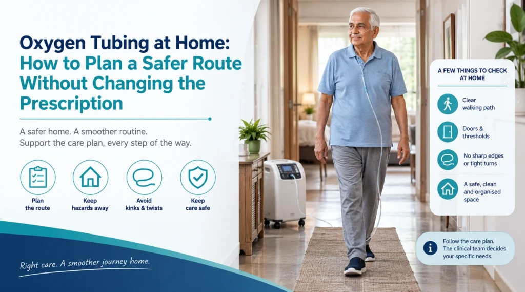oxygen tubing at home how to plan: practical home-care equipment and rental guidance for families in Delhi NCR.
