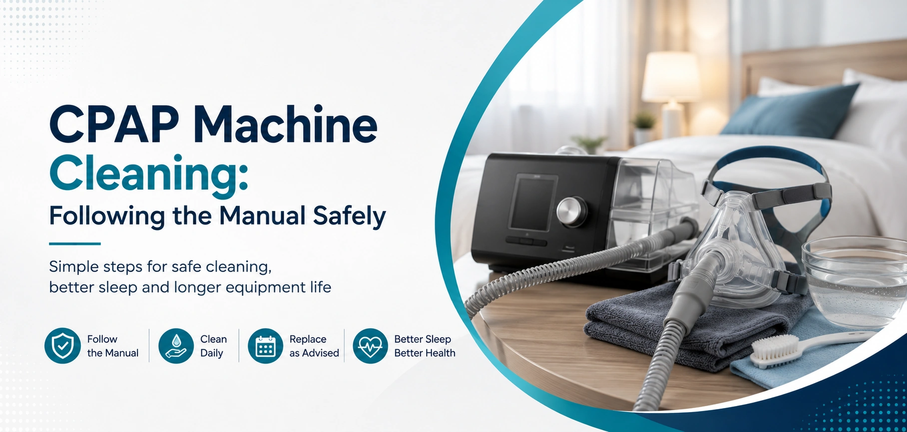 cpap machine cleaning following the manual safely: practical home-care equipment and rental guidance for families in Delhi NCR.