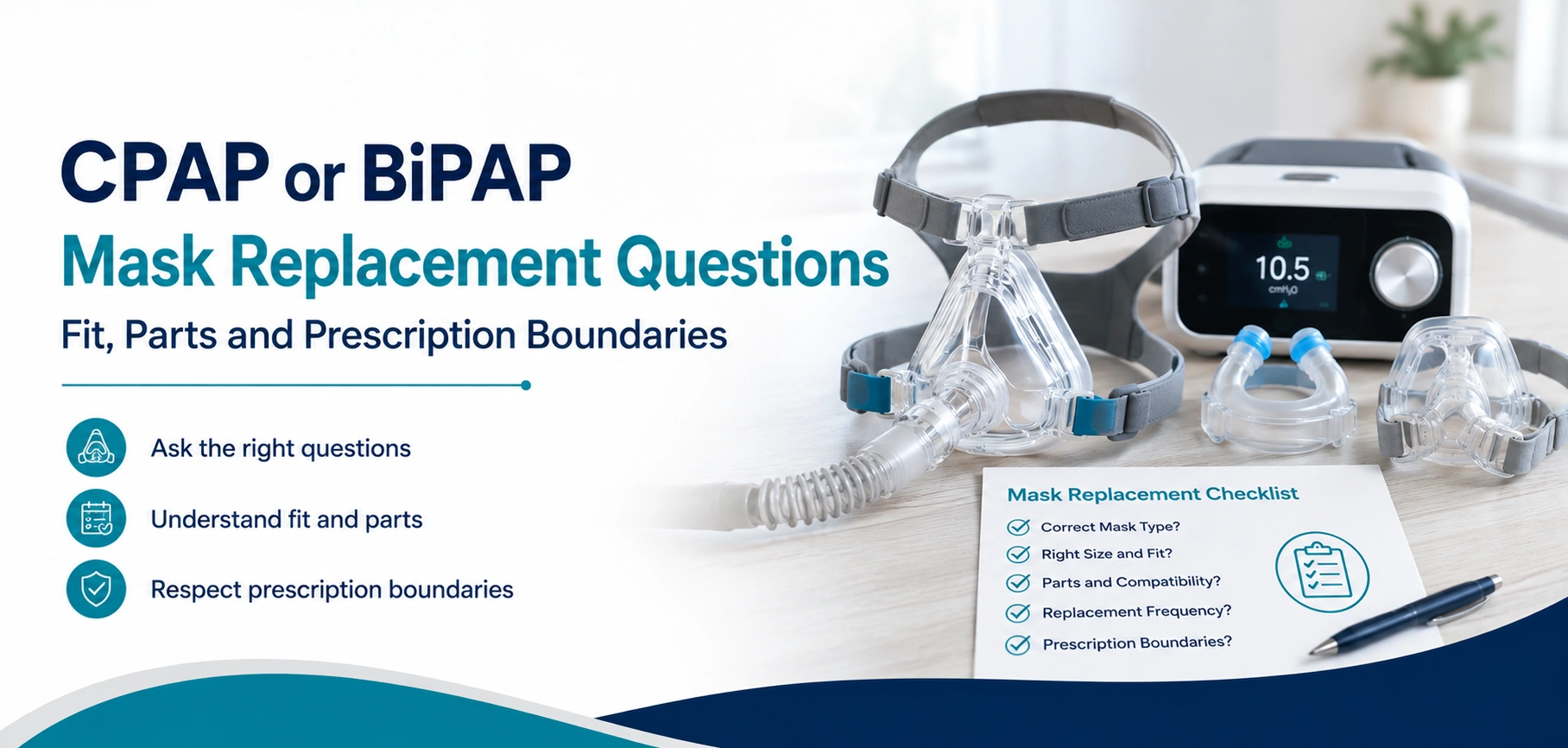 A clear family guide to cpap mask replacement questions, with practical handover questions and equipment information only.