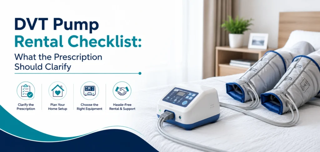 dvt pump rental checklist what the prescription: practical home-care equipment and rental guidance for families in Delhi NCR.