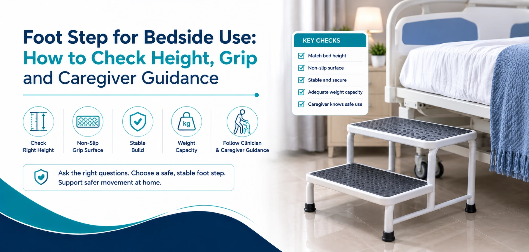 foot step for bedside use how to: practical home-care equipment and rental guidance for families in Delhi NCR.