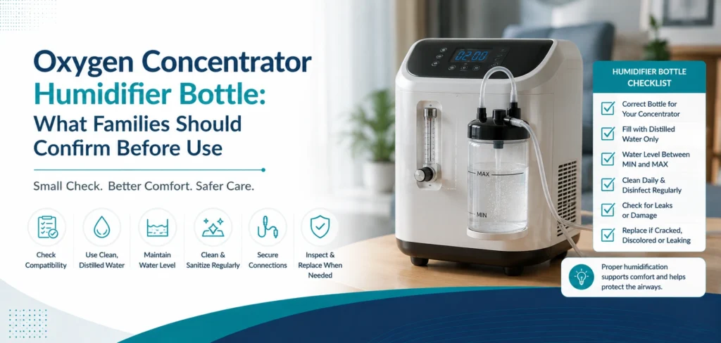 oxygen concentrator humidifier bottle what families should: practical home-care equipment and rental guidance for families in Delhi NCR.