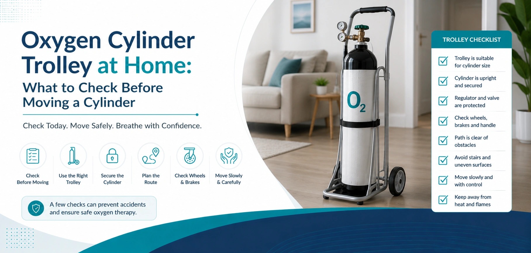 Oxygen cylinder trolley at home: what to do- practical home-care equipment and rental guidance for families in Delhi NCR.