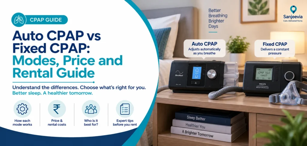 Auto CPAP vs Fixed CPAP: Modes, Price and Rental Guide