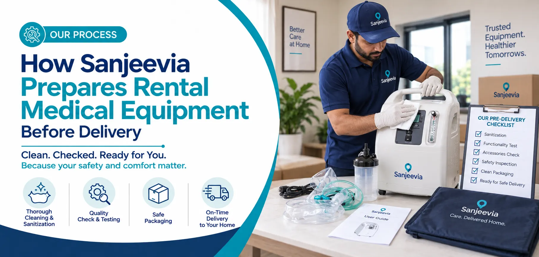 How Sanjeevia Prepares Rental Medical Equipment Before Delivery
