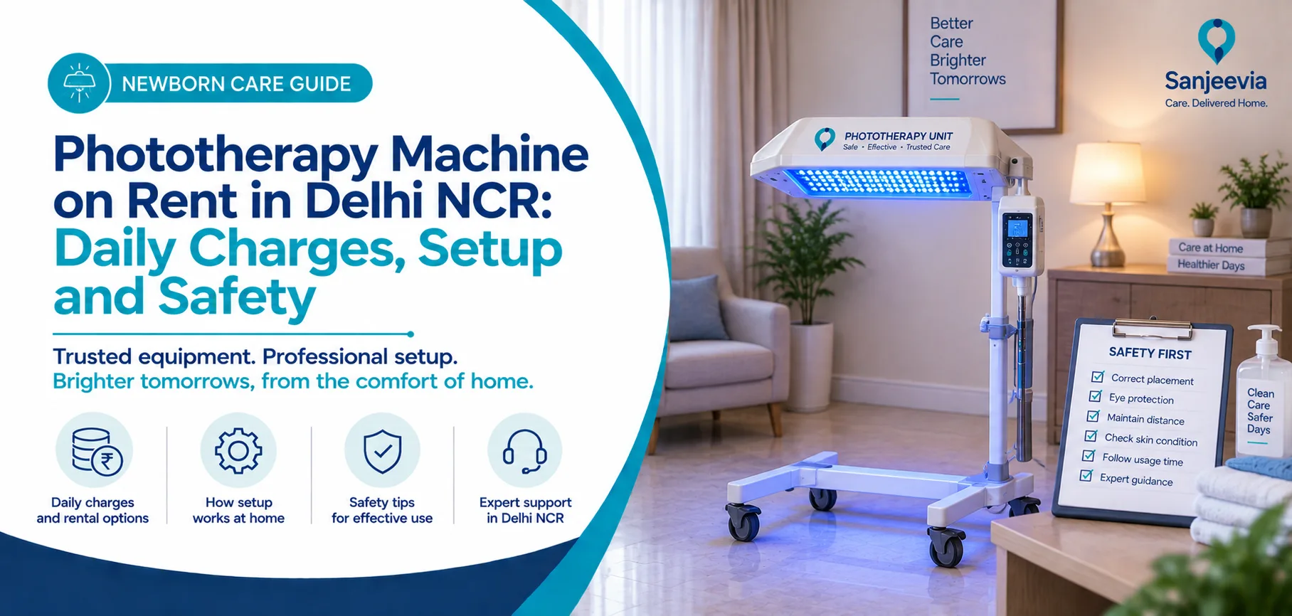 Phototherapy Machine on Rent in Delhi NCR- Daily Charges, Setup and Safety
