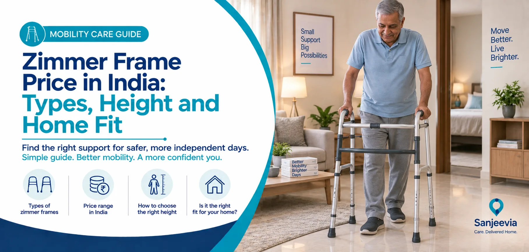 Zimmer Frame Price in India: Types, Height and Home Fit