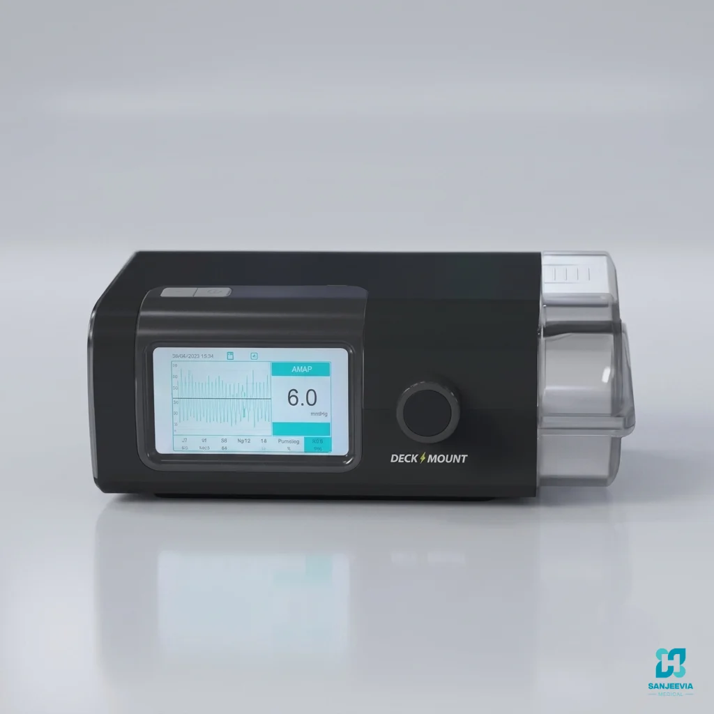 Deck Mount V90 ST BiPAP for home respiratory care and assisted breathing