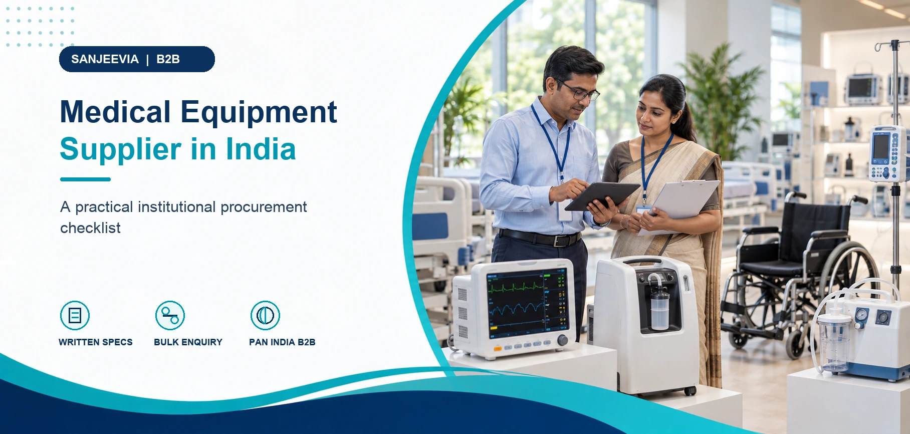 Medical equipment supplier in India B2B procurement checklist by Sanjeevia