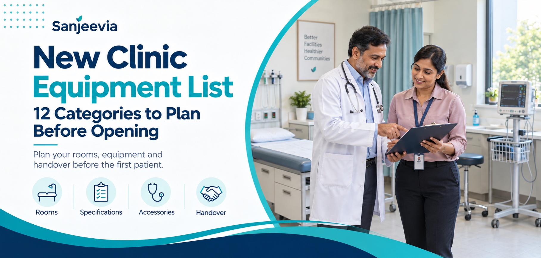 New Clinic Equipment List: 12 Categories to Plan Before Opening: Sanjeevia equipment planning guide